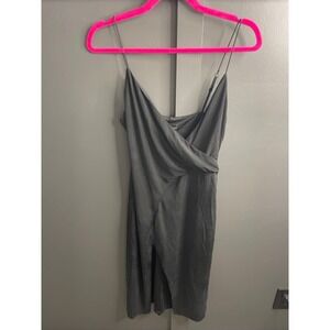 STYLESTALKER Black Mini Dress Spaghetti Strap Crossover Party Cocktail